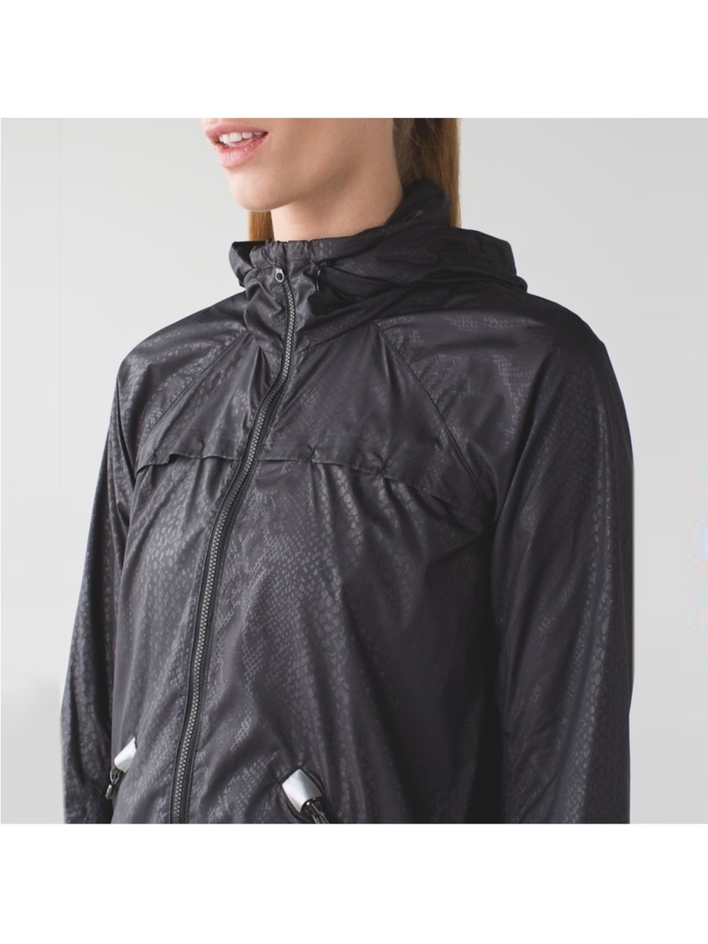 lululemon athletica HTF Miss Misty II Black Hooded Lightweight Utility Jacket